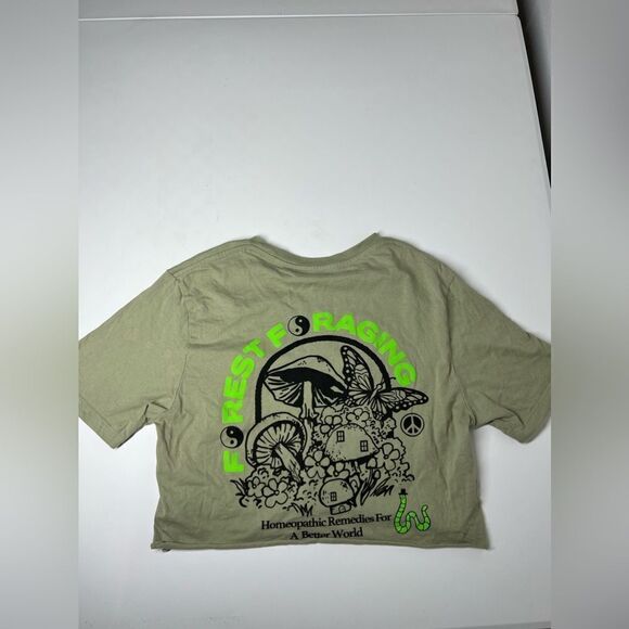 Levi's Green Graphic Forest Short Sleeve Shirt Size S - Picture 3 of 12